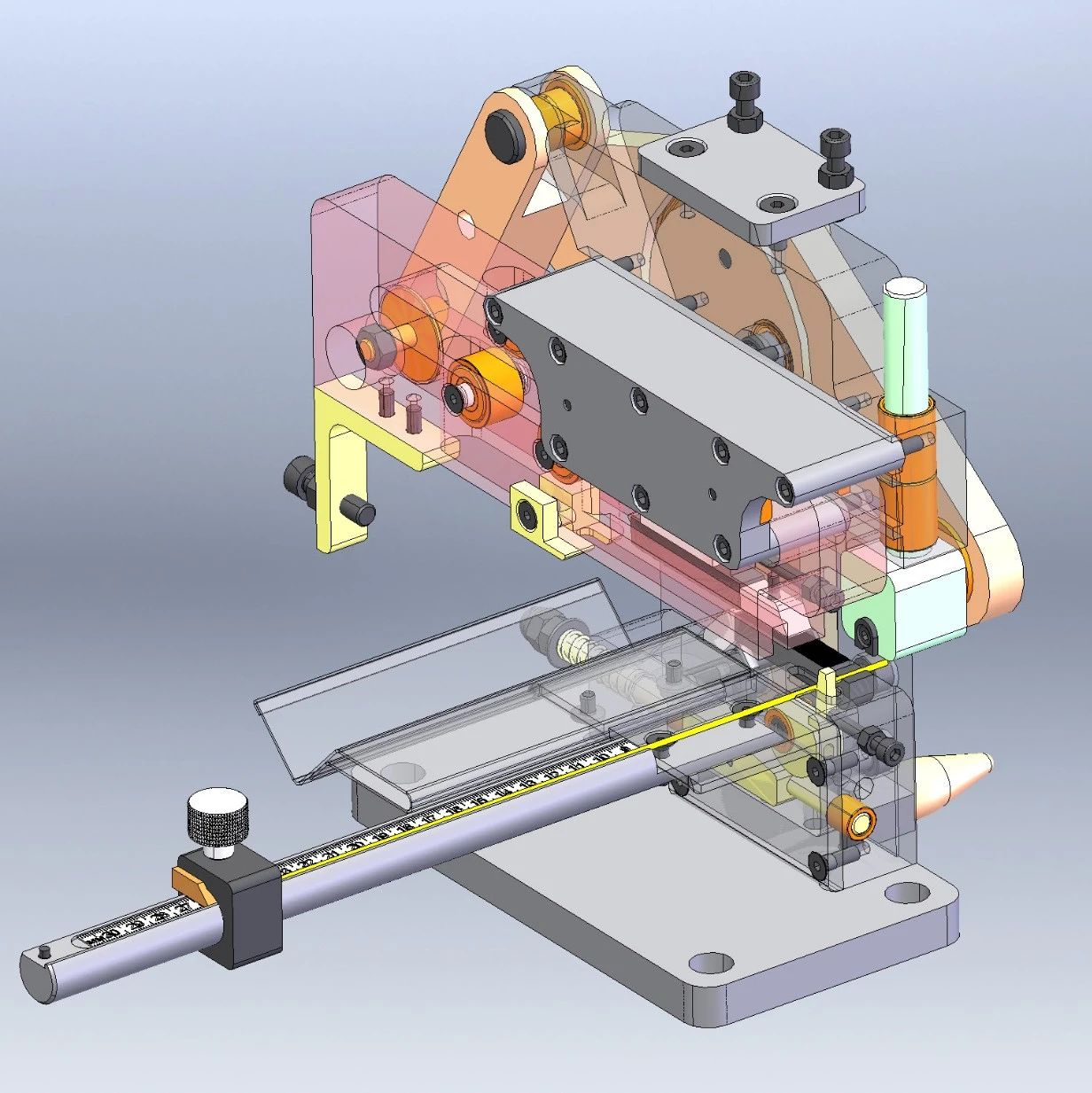 【非标数模】辐条切割穿线机3D数模图纸 Solidworks20设计