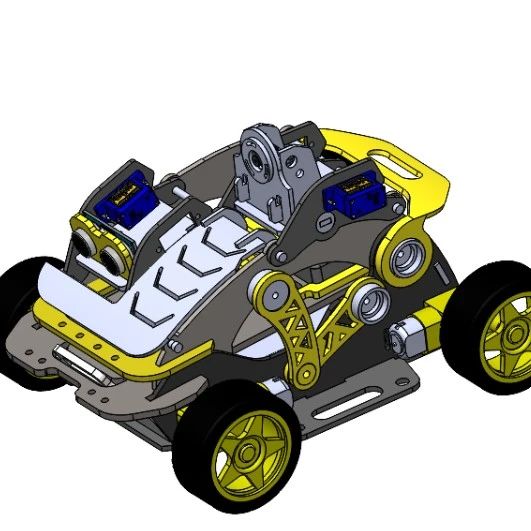 【其他车型】MDAR电子编程小车结构3D图纸 igs格式