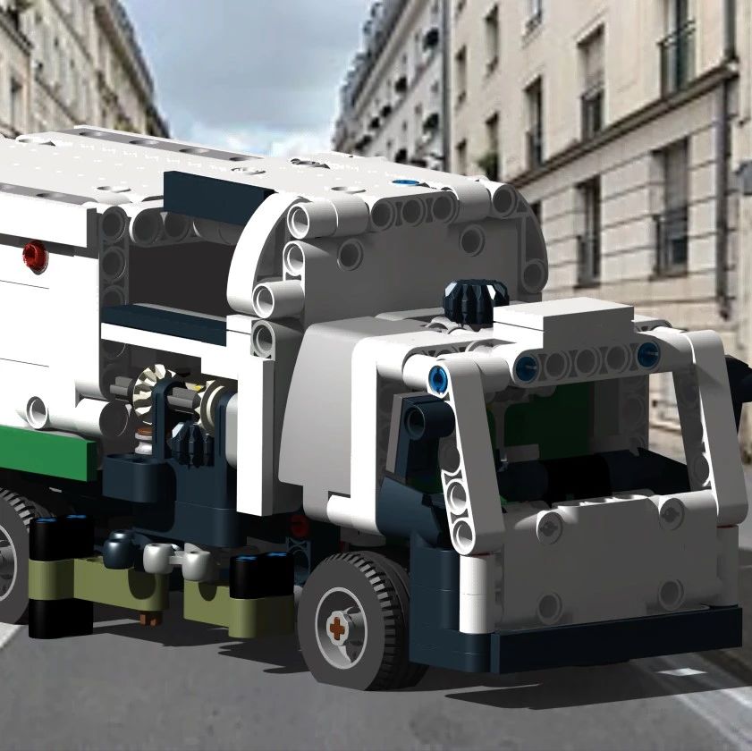 【其他车型】lego-42167垃圾车立体拼装模型3D图纸 STP格式