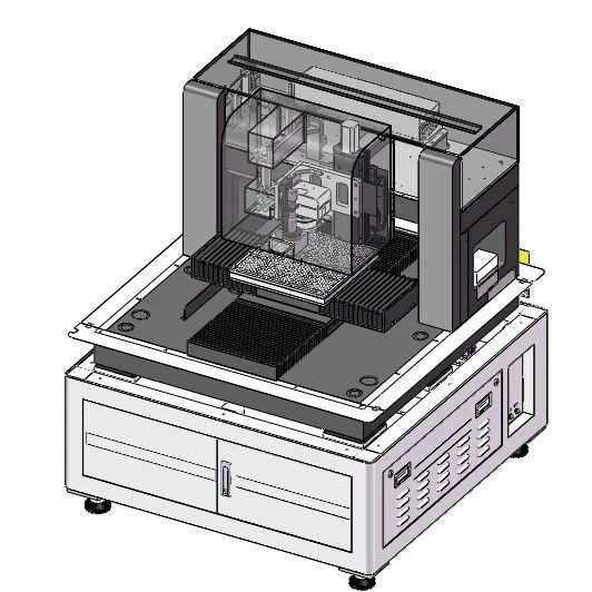 【工程机械】紫外激光切割设备3D数模图纸 Solidworks18设计 附STEP