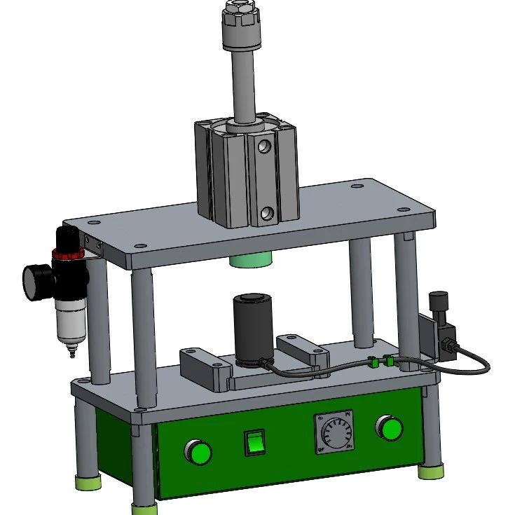 【工程机械-】氮气弹簧压力测试机3D数模图纸 Solidworks18设计