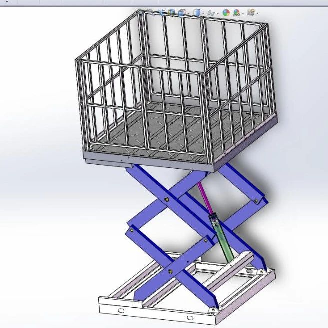 【工程机械】两叉固定机3D数模图纸 Solidworks13设计