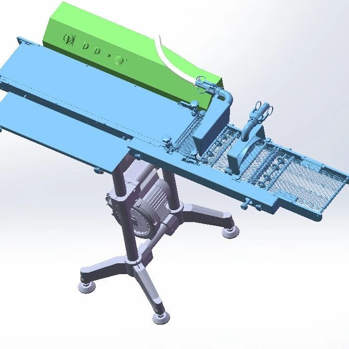 【工程机械】排料输送机3D数模图纸 Solidworks20设计