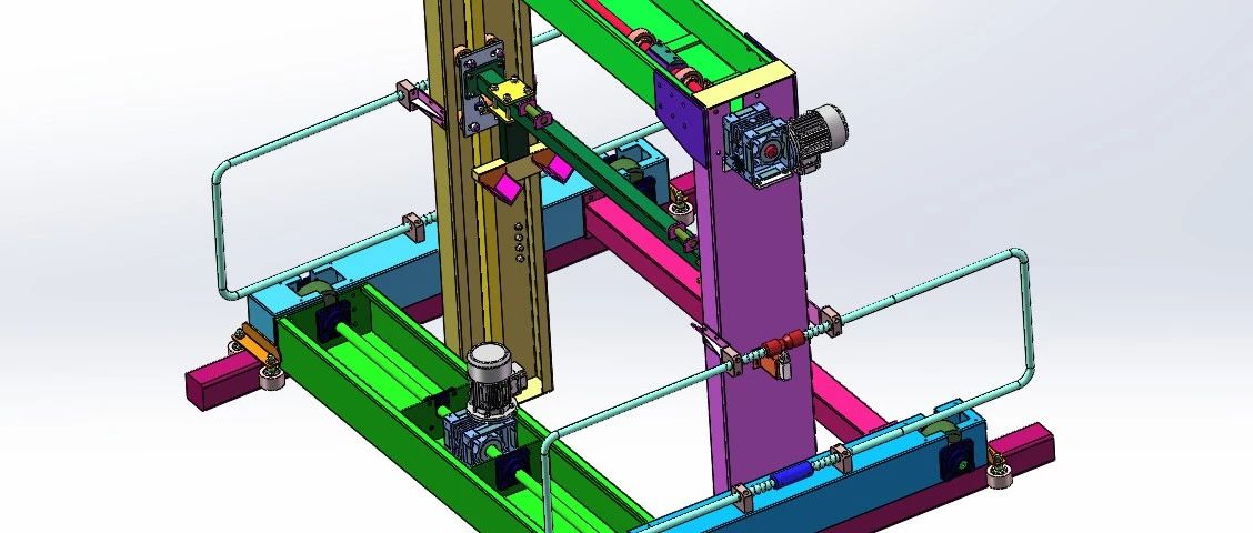 【工程机械】龙门式行车3D数模图纸 Solidworks19设计