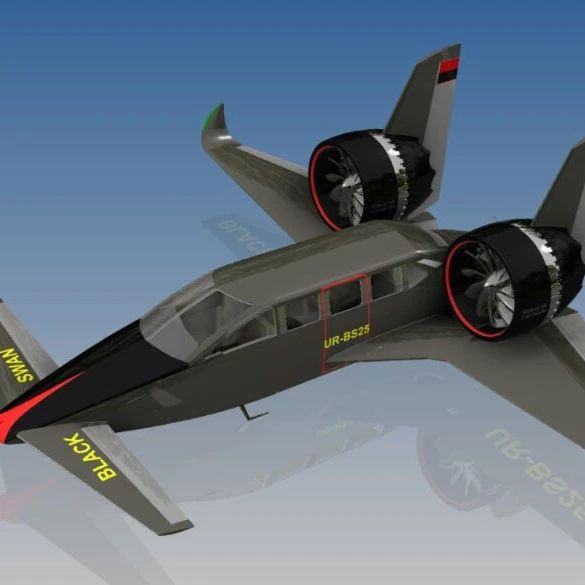 【飞行模型】Flying limousine豪华载人飞行器3D数模图纸 STP格式