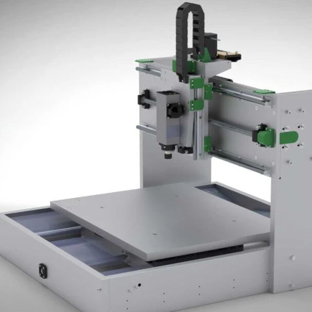 【工程机械】Mini CNC 800x600x250mm数控雕刻机3D数模图纸 STEP格式