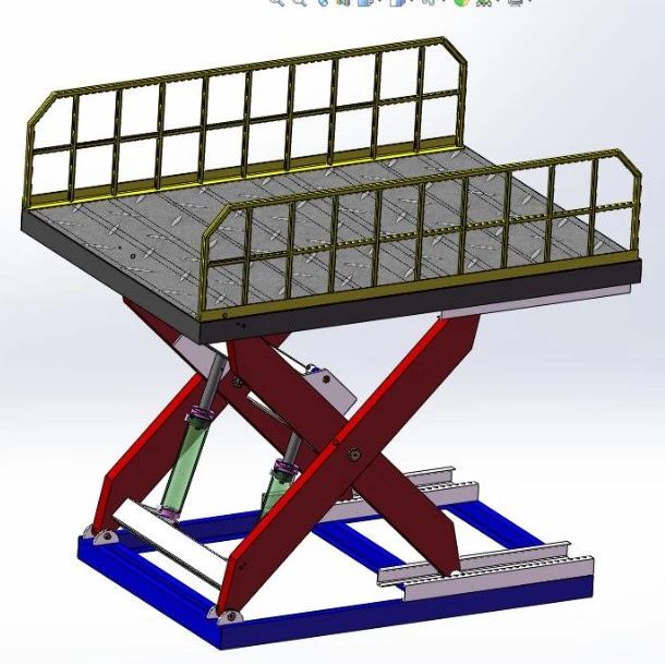 【工程机械】单叉固定机3D数模图纸 Solidworks12设计