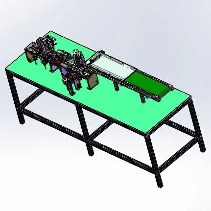 【非标数模】充电宝内部锂电池自动焊接3D数模图纸 Solidworks17设计