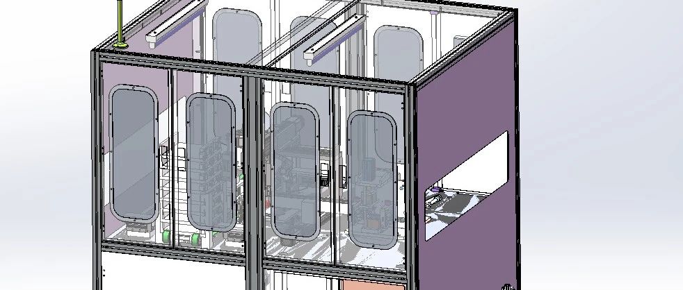 【非标数模】电阻绕线焊线一体机3D数模图纸 Solidworks18设计