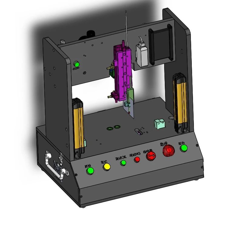 【非标数模】高度检测机3D数模图纸 Solidworks18设计