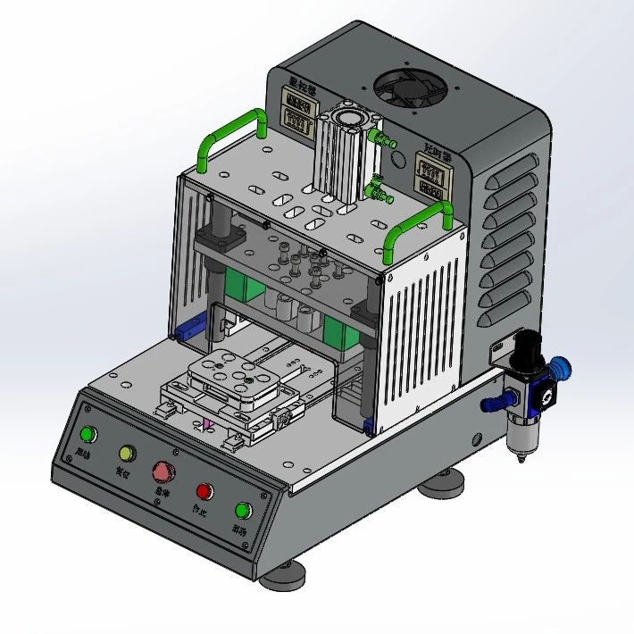 【非标数模】桌上型自动热熔组装设备3D数模图纸 Solidworks17设计