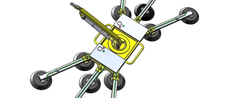 【工程机械】Vacuum lifter V1真空吸盘提升器3D数模图纸 Solidworks设计