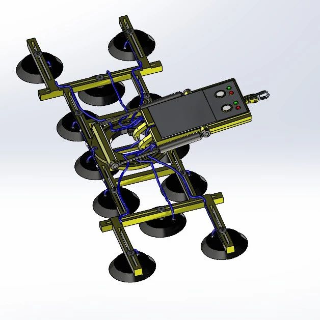 【工程机械】Vacuum lifter V2真空吸盘提升器3D数模图纸 Solidworks设计