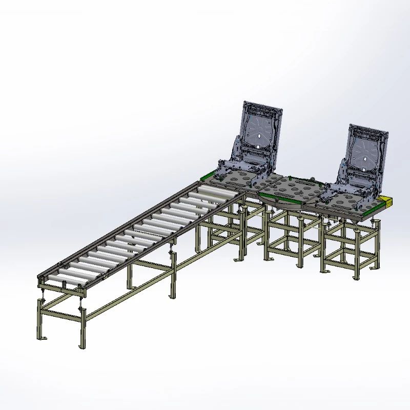 【工程机械】汽车座椅结构部件组装站3D数模图纸 Solidworks设计