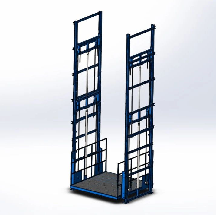 【工程机械】100H型钢提升机3D数模图纸 Solidworks18设计