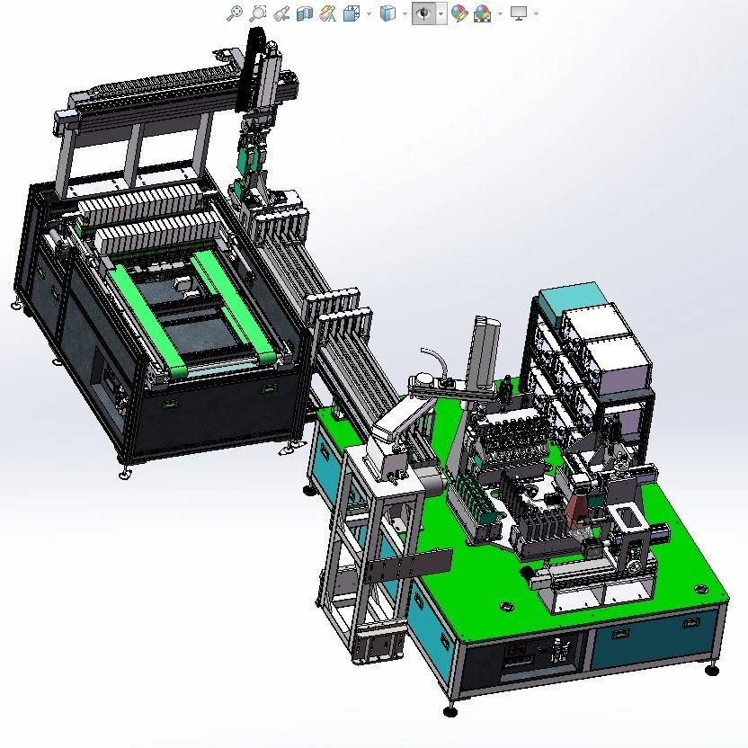 【非标数模】锂电池气密检测机3D数模图纸 Solidworks18设计