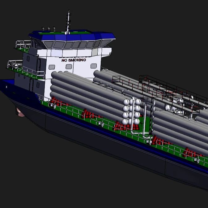 【海洋船舶】Typical LNG ship液化天然气船模型3D图纸 STEP格式