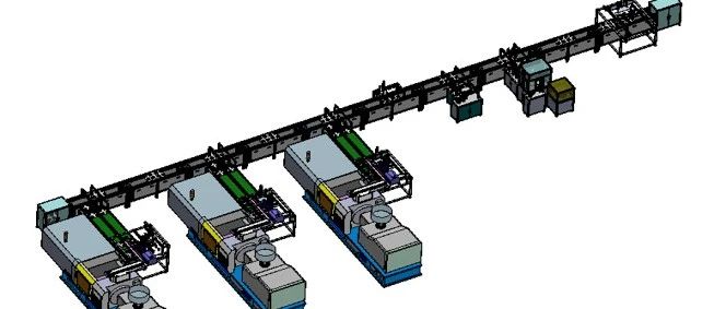 【非标数模】注塑机自动装配线3D数模图纸 Solidworks20设计