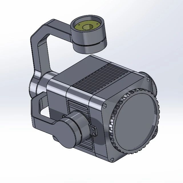 【工程机械】无人机云台3D数模图纸 Solidworks18设计