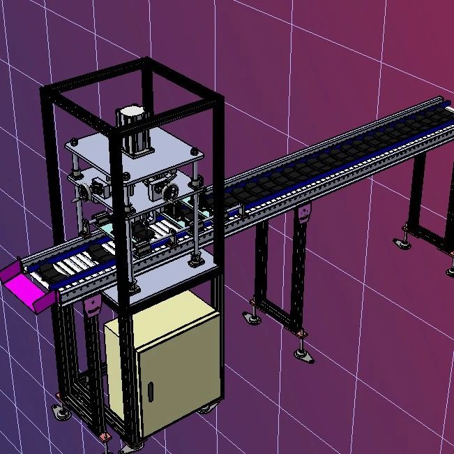 【非标数模】汽车制动器检测线3D数模图纸 step格式