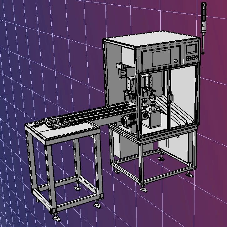 【非标数模】涡流检测机3D数模图纸 step格式