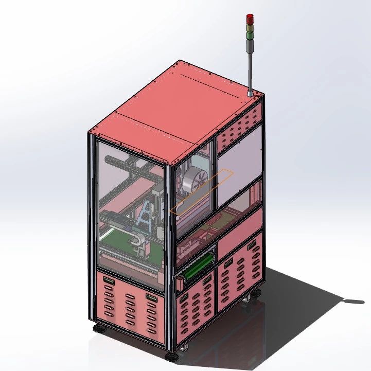 【非标数模】键盘膜贴标机3D数模图纸 x_t格式