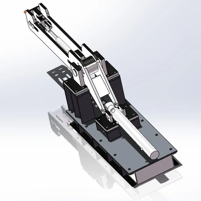 【工程机械】90度立模机3D数模图纸 Solidworks16设计