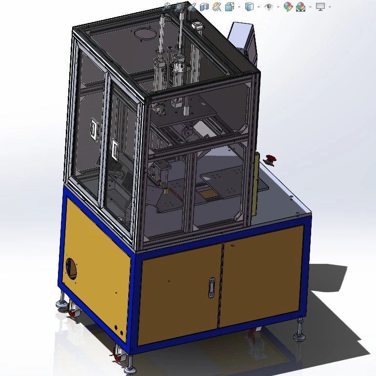 【非标数模】UV固化机3D数模图纸 Solidworks20设计