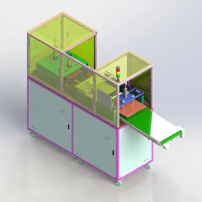 【非标数模】塑料产品自动下料冲切3D数模图纸 step格式