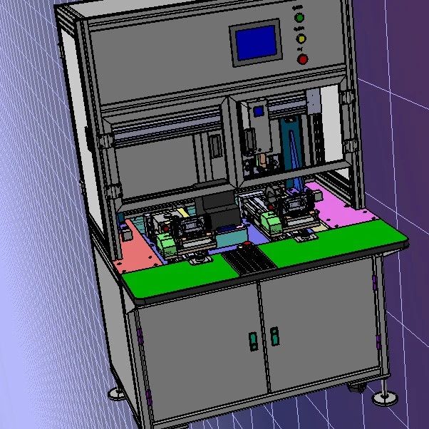 【非标数模】CG弹片锁螺丝机3D数模图纸 igs格式