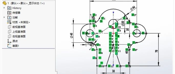 【SW教学】SolidWorks草图的绿色图标怎么隐藏？方法很简单，让图纸更简洁清晰