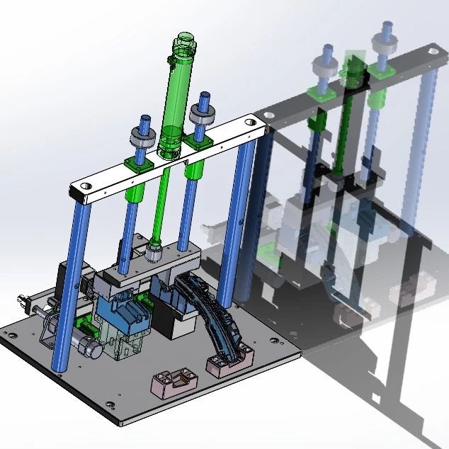 【非标数模】气密测试及通电测试3D数模图纸 Solidworks22设计