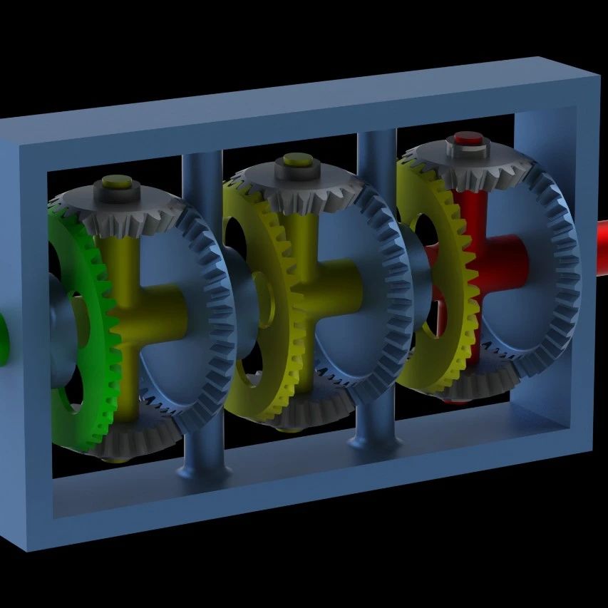 【差减变速器】multiple-speed-gear-paradox-box多速齿轮变速结构