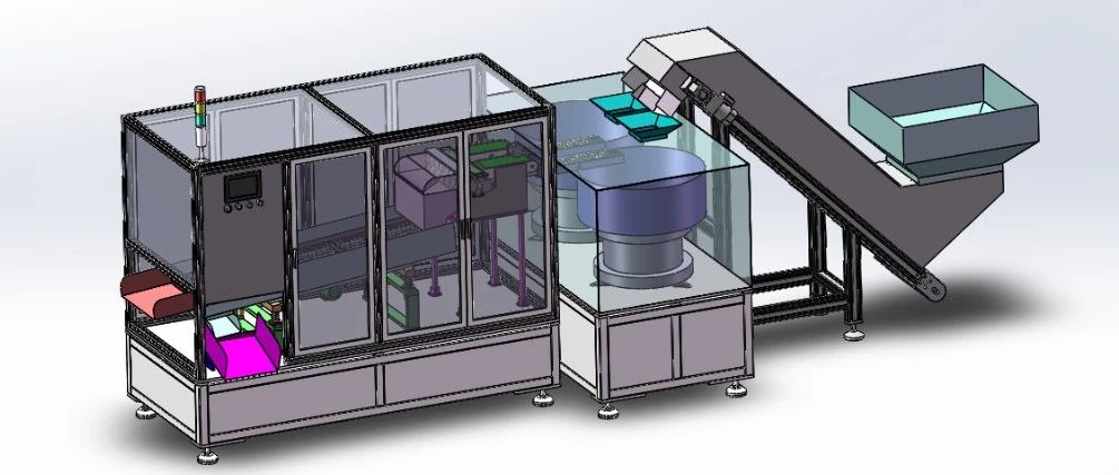 【非标数模】香烟拆烟机3D数模图纸 Solidworks20设计