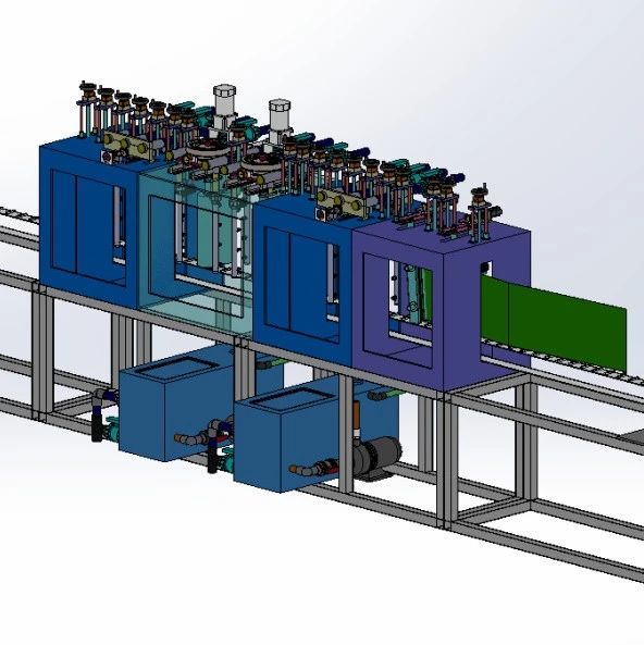 【工程机械】立式清洗机3D数模图纸 Solidworks16设计