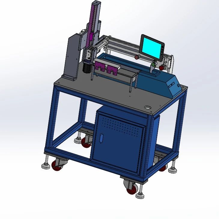 【工程机械】半自动焊锡机3D数模图纸 Solidworks20设计