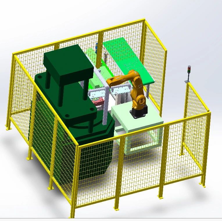 【非标数模】汽车座椅6轴自动上料3D数模图纸 x_t格式