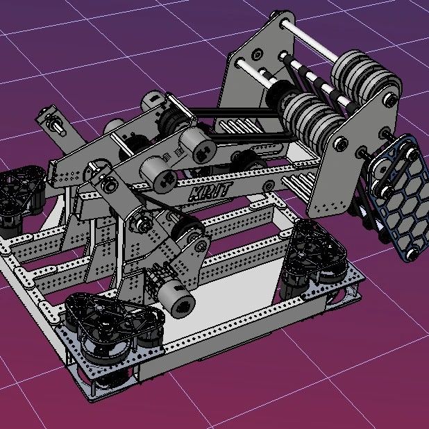 【工程机械】Skynet4416 FRC 2024 Robot比赛小车3D图纸 STEP格式