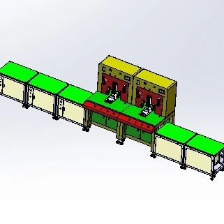 【工程机械】塑胶超声波焊接生产线3D数模图纸 Solidworks17设计