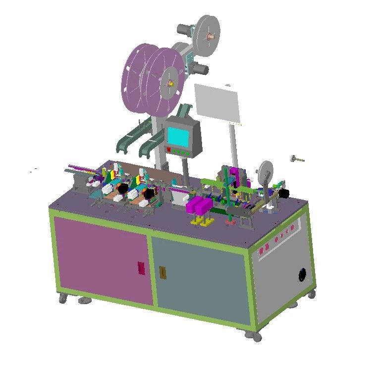 【非标数模】连接器插针包装机3D数模图纸 Solidworks20设计