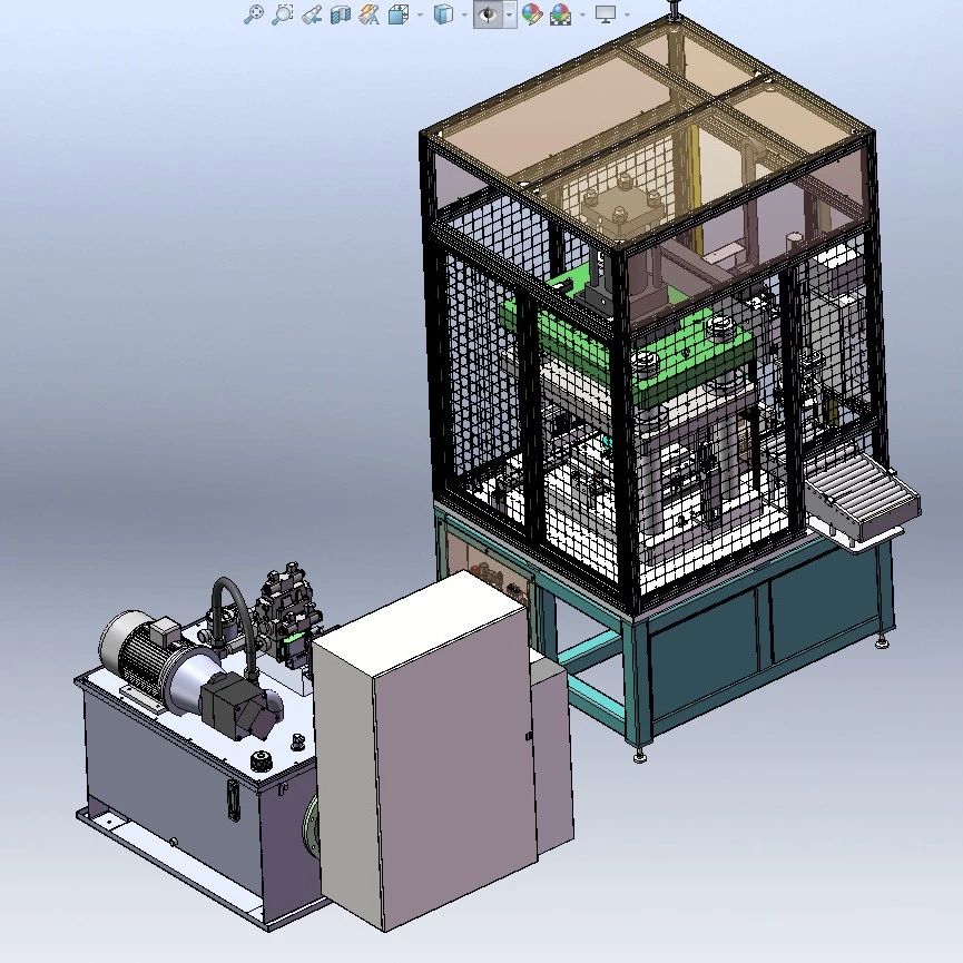 【非标数模】整平设备3D数模图纸 Solidworks18设计