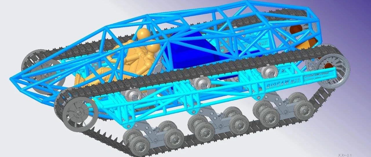 【其他车型】Howe & Howe履带车结构3D图纸 STP格式