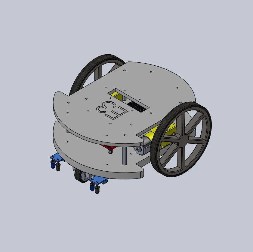 【工程机械】Mobile Robot - E3移动编程小车3D图纸 STEP格式