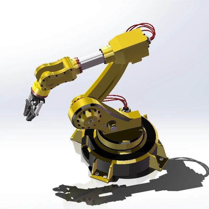 【机器人】5-DOF robotic arm 5自由度机械臂造型3D图纸 IGS格式