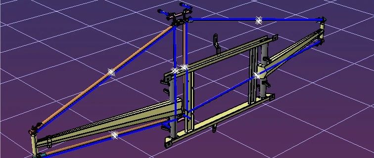 【工程机械】伸缩支架工程支架3D图纸 STP格式