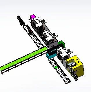 【工程机械】钛合金金属加工生产线3D数模图纸 Solidworks17设计