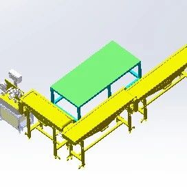 【非标数模】数据线标签加工生产线3D数模图纸 Solidworks17设计