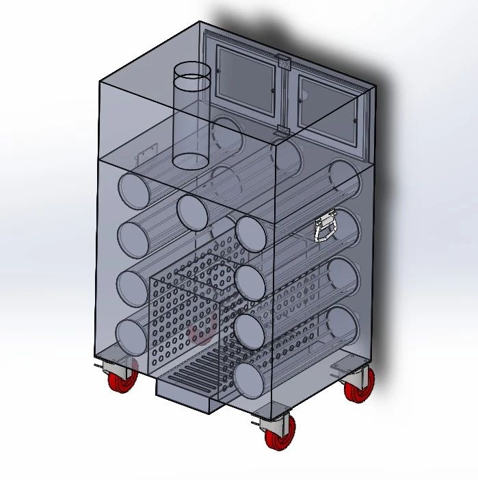 【工程机械】网红红薯烤炉3D数模图纸 Solidworks18设计