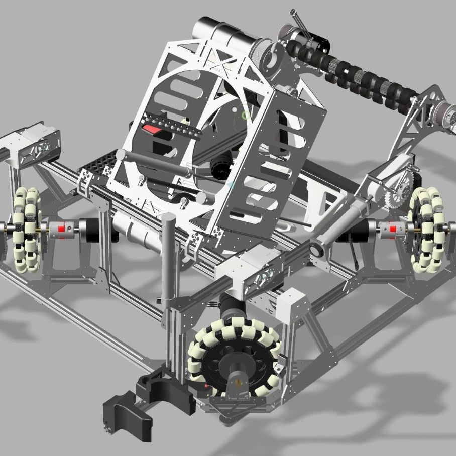 【工程机械】R1 Robocon2024比赛小车3D图纸 STEP格式