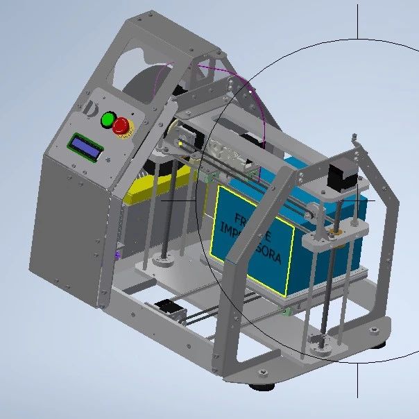 【工程机械】impressora 3D打印机三维图纸 INVENTOR设计